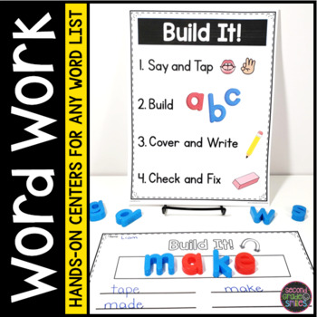 Preview of Word Work - Sight Word Practice - High Frequency Words - Spelling Centers