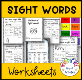 Sight Words Centers & Worksheets Bundle