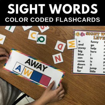 Preview of Sight Words Color Coded - Find the Hidden Word - Beginning to Read