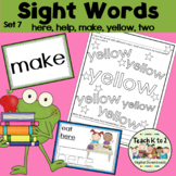 Sight Words Coloring Tracing Phrase Cards for K-1 Guided T