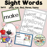 Sight Words Coloring Tracing Phrase Cards for K-1 Guided T