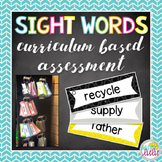 Sight Words Curriculum Based Assessment for Special Education