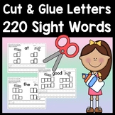 Cut and Glue Magazine Letters into Sight Words {220 Words!}