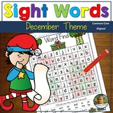 Sight Words December Word Search Spelling Phonics High Fre