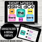 Sight Words Digital Dice for Virtual Meetings & Distance Learning