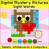 Valentine's Day Color by Sight Words Digital Pictures