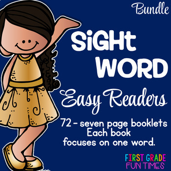 Preview of Sight Words Easy Readers Bundle 72 Books