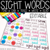 Sight Words! (FIND-DAB-TRACE-WRITE-READ)