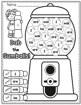 FREE Grow-a-Picture (Sight Word 'Hangman') by Brenda Tejeda