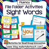 Sight Words - File Folder Activities