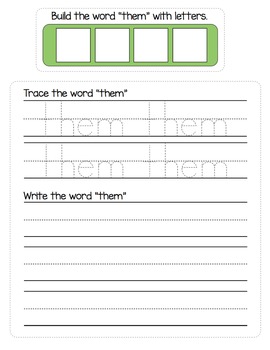 sight words file folder activities dolch sight words lists 3 and 4