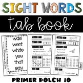 Sight Words Primer Booklet 10