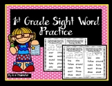 Sight Words - First Grade Practice and Homework