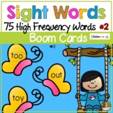 Sight Words First Grade Spring Butterfly Digital Game Boom Cards