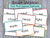 Sight Words Flash Cards, Fry Third 100 Sight Words, High F