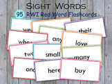 Sight Words Flash Cards, Red Word Practice, Tricky Words, 