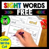 Sight Words Free | High Frequency Homework | Morning Work 