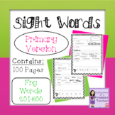 Sight Words - Fry Words: 201-300 - Primary Version