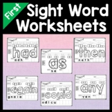 First Grade Sight Words Worksheets {41 Pages!}