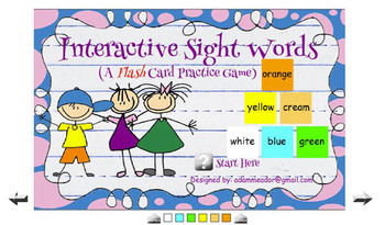 Preview of Sight Words Game