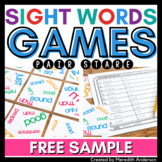 Sight Words Game FREE Activity for Early Finishers and Rea