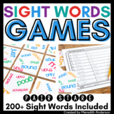 Sight Word Games for High Frequency Words Practice Reading