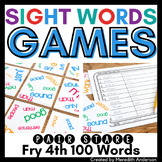 Sight Words Game: Pair Stare Fry Fourth Hundred