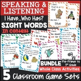Sight Words Games Bundle I Have Who Has In Context