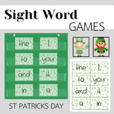 Sight Word Games | Sight Word Recognition | St Patricks Da
