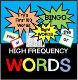 Sight Words: High Frequency Words BINGO (Fry's Word List o