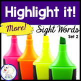Sight Word List Worksheets Highlight Activities | Kinderga