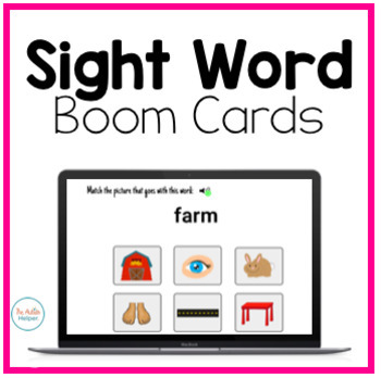 Preview of Sight Words Interactive Boom Cards