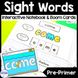 Sight Words Practice Activities & Boom Cards BUNDLE | Pre-Primer