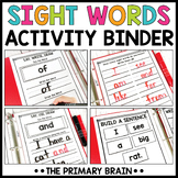 Sight Words Intervention Binder | High Frequency Word Activities