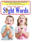 Sight Words Kindergarten Literacy Center Summer Theme