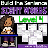 Sight Words Level 4 Build the Sentence Interactive Word Wo