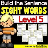 Sight Words Level 5 Build the Sentence Interactive Word Wo