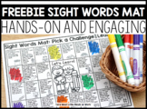 Sight Words Mat DISTANCE LEARNING  | FREEBIE DOWNLOAD |