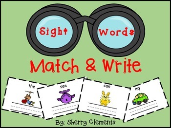 Preview of Sight Words | Matching Games | Literacy Center
