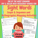 Sight Words - Worksheets for Teaching High Frequency Words