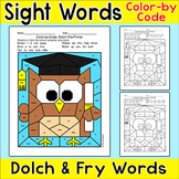 Owl Graduate Sight Words Coloring Page - End of Year Liter