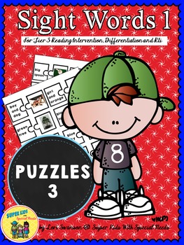 Preview of PUZZLES 3- Sight Words 1