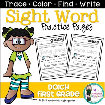 Sight Words Packet, Dolch First Grade Words {No Prep} | TpT