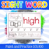 Sight Words Paint and Practice (201-300)