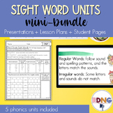 Sight Words Phonics Unit Lesson Plans & Activities MiniBun