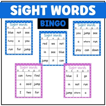 Preview of PreK and Grade 1 Sight Word Practice | Bingo Activity Review