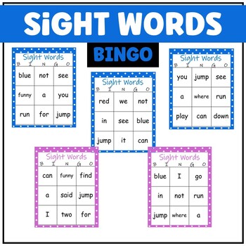 PreK and Grade 1 Sight Word Practice | Bingo Activity Review by BRAINZe