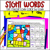 Sight Words Practice Color by Code and Secret Code with Wo