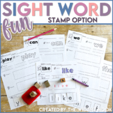 Sight Words Practice Sheets (stamp option)