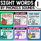 Sight Words Practice Worksheets Sorted by Phonics Skills